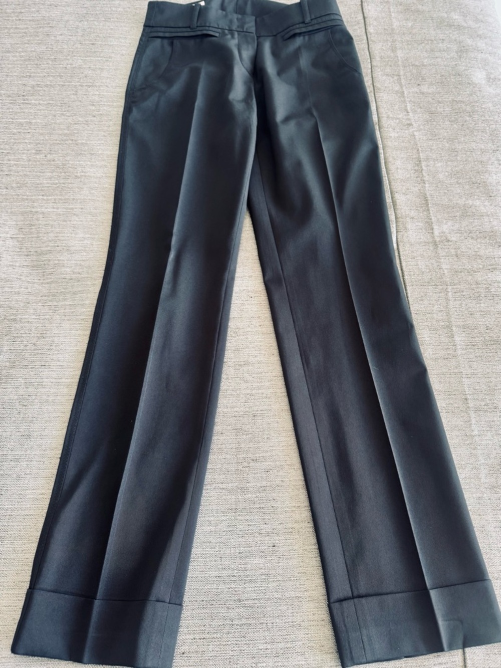 Laurel Women's Straight-Leg Dress Pants in Black, perfect fit, unique design, S